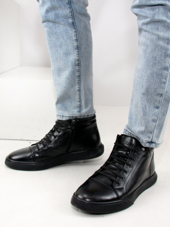 Ботинки больших размеров Tommi Shoes 008-985 Черный