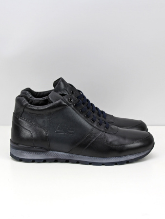 Ботинки больших размеров Tommi Shoes 013-1303 Синий/Шерсть
