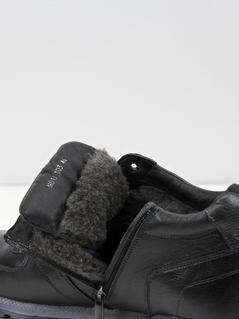 Ботинки больших размеров Tommi Shoes 013-1303 Синий/Шерсть
