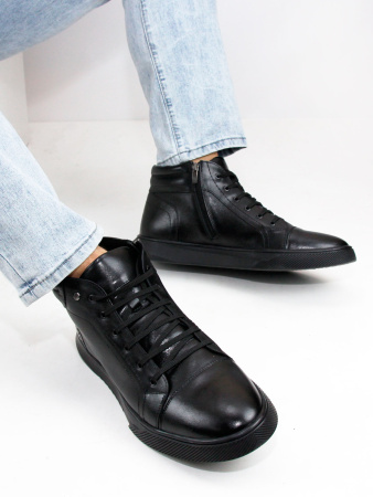 Ботинки больших размеров Tommi Shoes 008-985 Черный