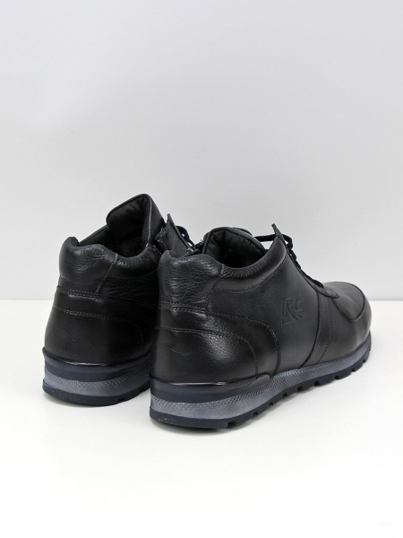 Ботинки больших размеров Tommi Shoes 013-1303 Синий/Шерсть